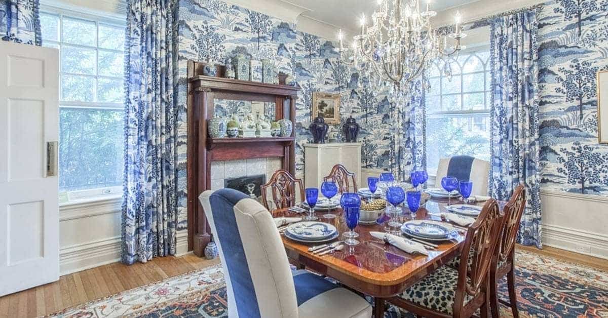Decorating with Blue and White Porcelain: The Fashionable Combination